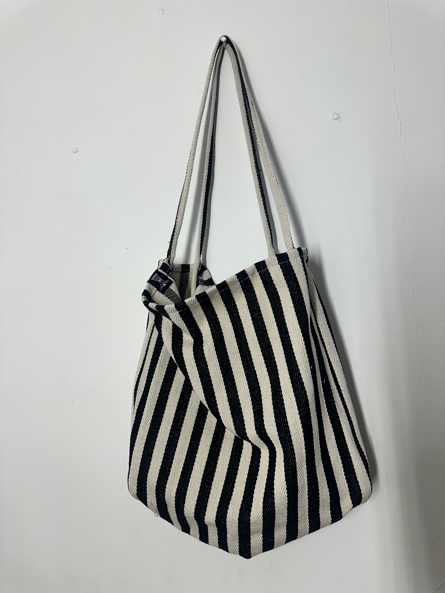 Black on White Tote Bag